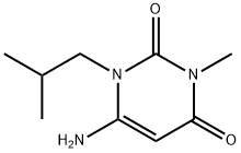 1-METHYL-3-ISOBUTYL-4-AMINOURACIL Structure