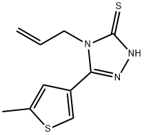 4-ALLYL-5-(5-METHYLTHIEN-3-YL)-4H-1,2,4-TRIAZOLE-3-THIOL Structure