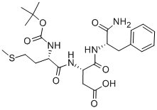 N-T-BOC-MET-ASP-PHE AMIDE Structure