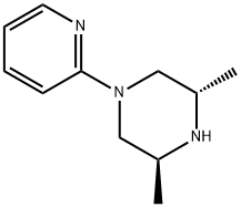 Piperazine, 3,5-dimethyl-1-(2-pyridinyl)-, trans- (9CI) Structure