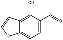 5-Benzofurancarboxaldehyde,  4-hydroxy- Structure