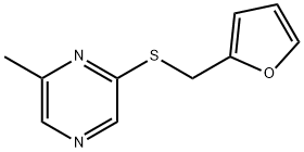 Pyrazine, 2-(2-furanylmethyl)thio-6-methyl- Structure