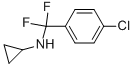 N-((4-CHLOROPHENYL)DIFLUOROMETHYL)CYCLOPROPANAMINE Structure