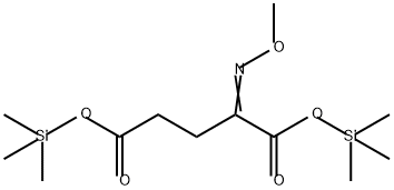 2-(Methoxyimino)pentanedioic acid bis(trimethylsilyl) ester Structure