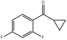 CYCLOPROPYL 2,4-DIFLUOROPHENYL KETONE Structure