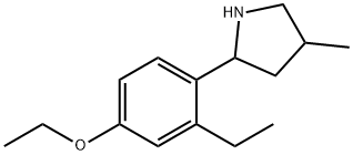 Pyrrolidine, 2-(4-ethoxy-2-ethylphenyl)-4-methyl- (9CI) Structure