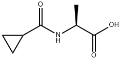L-Alanine, N-(cyclopropylcarbonyl)- (9CI) Structure