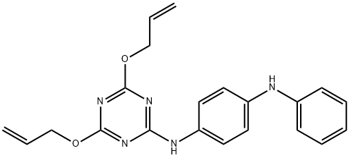 N-[4,6-bis(allyloxy)-1,3,5-triazin-2-yl]-N'-phenylbenzene-1,4-diamine  Structure