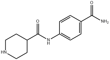 4-(4-CARBAMOYL-PHENYLCARBAMOYL)-PIPERIDINE Structure