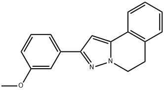 5,6-Dihydro-2-(3-methoxyphenyl)pyrazolo[5,1-a]isoquinoline Structure