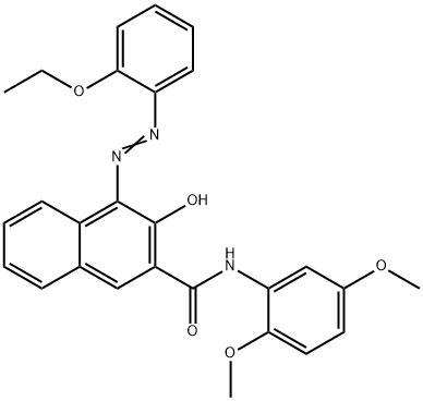 N-(2,5-Dimethoxyphenyl)-4-[(2-ethoxyphenyl)azo]-3-hydroxy-2-naphthalenecarboxamide Structure