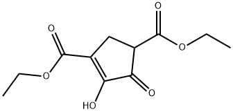 diethyl 4-hydroxy-5-oxocyclopent-3-ene-1,3-dicarboxylate Structure
