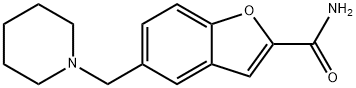 5-(Piperidinomethyl)-2-benzofurancarboxamide Structure