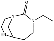 1,3,7-Triazabicyclo[4.3.1]decan-2-one,3-ethyl-(9CI) Structure