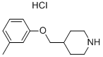 4-[(3-METHYLPHENOXY)METHYL]PIPERIDINEHYDROCHLORIDE Structure