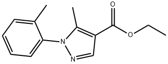 ETHYL 5-METHYL-1-O-TOLYL-1H-PYRAZOLE-4-CARBOXYLATE Structure