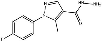1-(4-FLUORO-PHENYL)-5-METHYL-1H-PYRAZOLE-4-CARBOXYLIC ACID HYDRAZIDE Structure