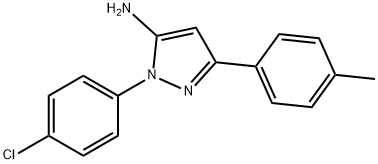 2-(4-CHLORO-PHENYL)-5-P-TOLYL-2H-PYRAZOL-3-YLAMINE Structure