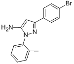 3-(4-BROMOPHENYL)-1-O-TOLYL-1H-PYRAZOL-5-AMINE Structure
