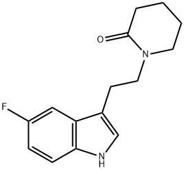 1-[2-(5-fluoro-1H-indol-3-yl)ethyl]piperidin-2-one Structure