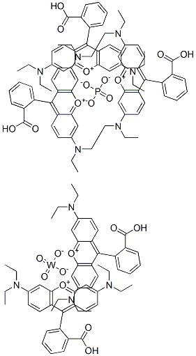 Xanthylium, 9-(2-carboxyphenyl)-3,6-bis(diethylamino)-, tungstatephosphate Structure