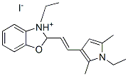 3-ethyl-2-[2-(1-ethyl-2,5-dimethyl-1H-pyrrol-3-yl)vinyl]benzoxazolinium iodide Structure