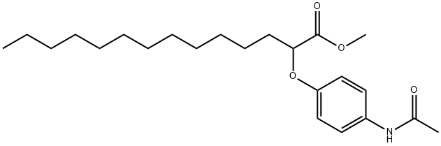 methyl 2-(4-acetamidophenoxy)myristate Structure