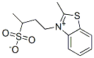 2-methyl-3-(3-sulphonatobutyl)benzothiazolium Structure