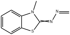 Formaldehyde, (3-methyl-2(3H)-benzothiazolylidene)hydrazone (9CI) Structure