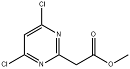 2-PyriMidineacetic acid, 4,6-dichloro-, Methyl ester Structure