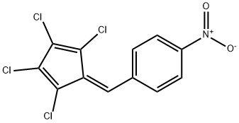 (2,3,4,5-Tetrachloro-2,4-cyclopentadienylidene)-(p-nitrophenyl)methane Structure
