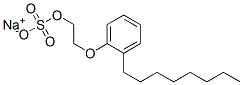 sodium 2-(octylphenoxy)ethyl sulphate Structure