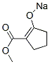 2-(Sodiooxy)-1-cyclopentene-1-carboxylic acid methyl ester Structure