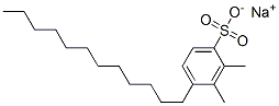 Benzenesulfonic acid, dodecyldimethyl-, sodium salt Structure