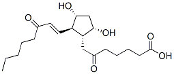 7-[(1R,2R,3R,5S)-3,5-dihydroxy-2-[(E)-3-oxooct-1-enyl]cyclopentyl]-6-oxoheptanoic acid Structure
