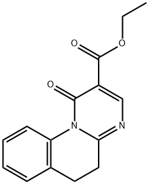 5,6-Dihydro-1-oxo-1H-pyrimido[1,2-a]quinoline-2-carboxylic acid ethyl ester Structure