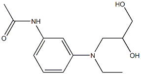 N-[3-[(2,3-Dihydroxypropyl)ethylamino]phenyl]acetamide Structure