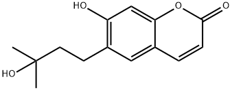 7-Hydroxy-6-(3-hydroxy-3-methylbutyl)-2H-1-benzopyran-2-one Structure