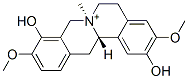 (7R,13aS)-5,8,13,13a-Tetrahydro-2,9-dihydroxy-3,10-dimethoxy-7-methyl-6H-dibenzo[a,g]quinolizinium Structure