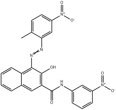 3-hydroxy-4-[(2-methyl-5-nitrophenyl)azo]-N-(3-nitrophenyl)naphthalene-2-carboxamide Structure