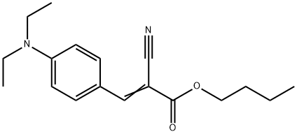 3-[4-(Diethylamino)phenyl]-2-cyanopropenoic acid butyl ester Structure