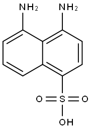 4,5-diamino-1-naphthalenesulfonic acid Structure