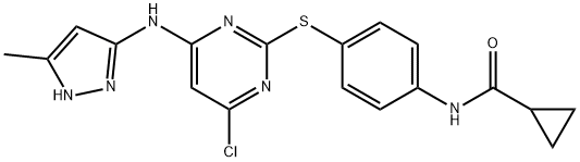 N-[4-[[4-氯-6-(5-甲基-2H-吡唑-3-氨基)嘧啶-2-基]磺酰基]苯基]氨基环丙羧酸