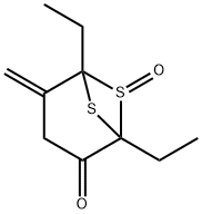 6,7-Dithiabicyclo[3.1.1]heptan-2-one,1,5-diethyl-4-methylene-,6-oxide(9CI) Structure