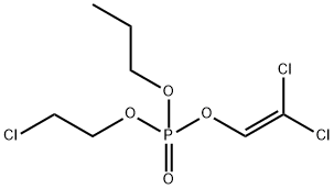 (2-Chloroethyl)(2,2-dichlorovinyl)propyl=phosphate Structure