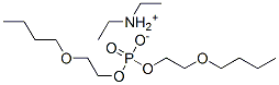 diethylammonium bis(2-butoxyethyl) phosphate Structure