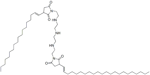 1-[2-[[2-[[2-[[2-[3-(docosenyl)-2,5-dioxo-1-pyrrolidinyl]ethyl]amino]ethyl]amino]ethyl]amino]ethyl]-3-(octadecenyl)pyrrolidine-2,5-dione Structure