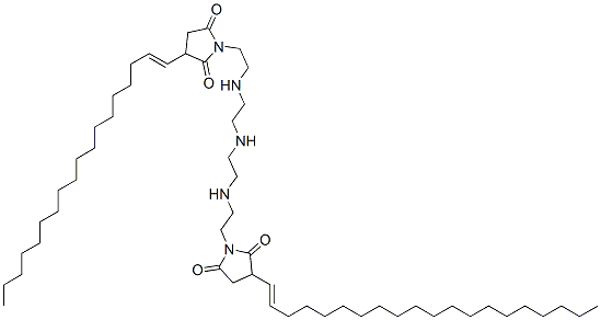 1-[2-[[2-[[2-[[2-[3-(icosenyl)-2,5-dioxo-1-pyrrolidinyl]ethyl]amino]ethyl]amino]ethyl]amino]ethyl]-3-(octadecenyl)pyrrolidine-2,5-dione Structure