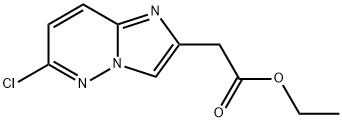 (6-Chloro-iMidazo[1,2-b]pyridazin-2-yl)-acetic acid ethyl ester Structure
