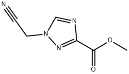 1H-1,2,4-Triazole-3-carboxylicacid,1-(cyanomethyl)-,methylester(9CI) Structure